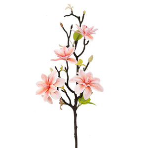 Simulated Magnolia Flower <b>Artificial</b> Flower High Simulation Plastic Long <b>Stem</b> Home Decoration Living Room Ornament - Product Image 4