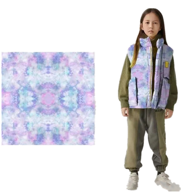 AQTQ Digital Fashionable Cute Custom Printing 100%Polyester Microfiber Peach Skin Fabric for Jacket