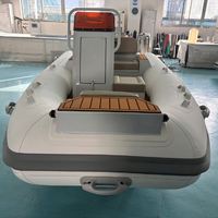 Bateaux semi-rigides en aluminium de 3,6 m (11,8 pi) avec console pour 5 personnes, en PVC Mehler, pour la pêche, fournisseur chinois pour commandes en gros