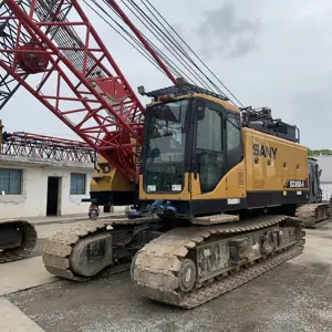 État réel et bas prix pour sany grue sur chenilles 100ton utilisé bonne grue peinture originale SCC550C SCC600A-5