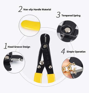 Cortador de cables de acero ultrafino, herramienta para pelar y unir cables, tijeras de electricista engrosadas para desforrar, con mandíbula de cadena dentada - Product Image 5