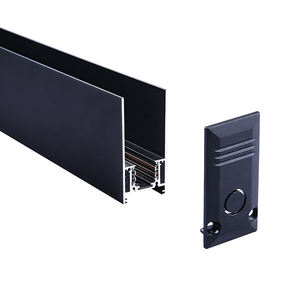 Éclairage sur <span class=keywords><strong>rail</strong></span> LED moderne <span class=keywords><strong>Plafond</strong></span> <span class=keywords><strong>Rail</strong></span> magnétique Noir Aluminium Luminaire pour usage intérieur - Montage en surface Suspendu Salon - Product Image 2