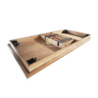 Meubles d'extérieur en bois massif, table à manger rétro en bois, pieds de table amovibles, table de réception pour hôtel, mariage, banquet, événement