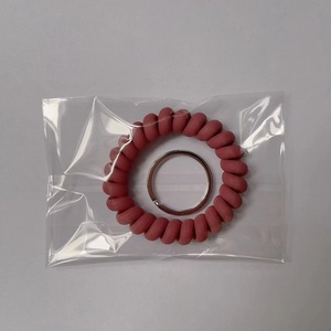 Istaromo Quà Tặng co giãn dây đeo cổ tay dây đeo cổ tay <span class=keywords><strong>Keychain</strong></span> cổ tay móc chìa khóa mùa xuân chủ Vòng phòng tập thể dục thể thao đàn hồi linh hoạt xoắn ốc - Product Image 6