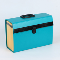 Boîte de classement accordéon extensible A4 à 19 poches avec poignée, logo personnalisé OEM, organiseur de documents en papier pour entreprise, bureau, école