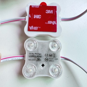 SMD2835 إضاءة وحدة <span class=keywords><strong>LED</strong></span> عالية السطوع 4leds 12V IP68 وحدات <span class=keywords><strong>LED</strong></span> عالية الكفاءة K2 K3 K4 مقاومة للماء لصندوق تسجيل الإعلانات - Product Image 4