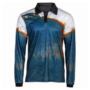 Jersey de manga larga transpirable de secado rápido para hombres Camisa de pesca hecha de poliéster Venta en Pakistán para uso en exteriores - Product Image 1