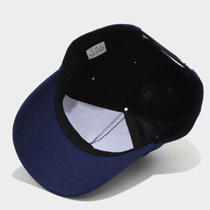 หมวกแก๊ปทรงทรัคเกอร์ผ้าฝ้ายคุณภาพสูงสีพื้นสำหรับฤดูร้อน หมวกปีกกว้าง 5 ชิ้น ทรงไม่แข็ง - Product Image 6