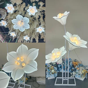 Popular nueva decoración romántica de boda Morning <span class=keywords><strong>Glory</strong></span> Flower <span class=keywords><strong>Path</strong></span> luces escena interior diseño principal hecho de plástico duradero - Product Image 4