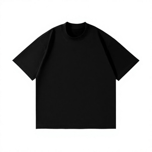 Camiseta Personalizada de Algodón Grueso, Estilo Oversize con Hombros Caídos, Estampado Gráfico, Estilo Urbano Hip Hop, Camiseta Casual para Hombre - Product Image 2