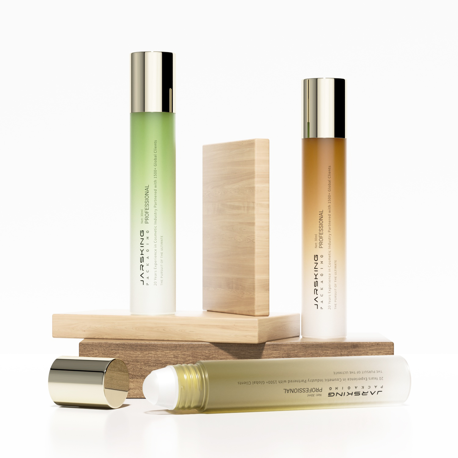 empty bottle with roller