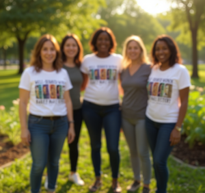 Camiseta de manga corta con cuello redondo y estampado feminista para mujer, informal, para todas las estaciones, con la frase: Well Behaved Women Rarely Make History - Product Image 2