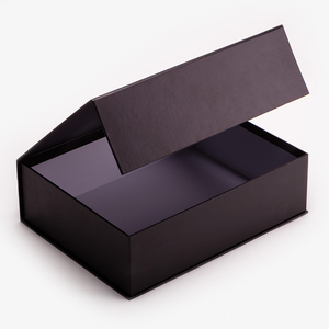 Personalized Logo Matte <b>Black</b> Rigid Cardboard Magnetic Lid Closure Paper <b>Gift</b> <b>Box</b> Packaging - Product Image 6
