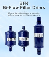 Filtre déshydrateur de ligne liquide BFK Bi-Flow avec construction en acier, connexion SAE/ODF pour systèmes CVC, élimination des particules solides et des acides