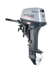Motor marino de gasolina SEAWALKER de 2 tiempos y 18 HP, rentable para aventuras ligeras, modelo T18MHS-T, motor de 2 tiempos que ofrece eficiencia. - Product Image 3