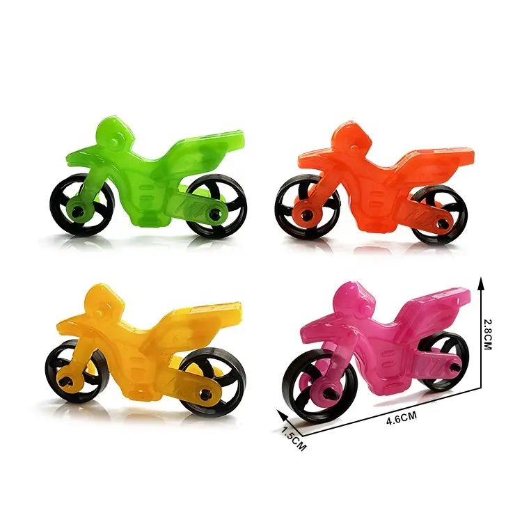 Mini fischio di plastica del motociclo di vendita calda per i giocattoli promozionali di sorpresa della capsula di 50mm