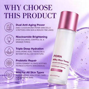 Tónico Facial de Arroz PDRN, Extractos de Plantas, Hidratante, Repara la Elasticidad de la Piel, Mejora la Piel Áspera y Opaca, Fórmula Personalizada - Product Image 4