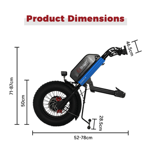 <span class=keywords><strong>Kit</strong></span> de conversion de vélo électrique pour fauteuil roulant, 16 pouces, 15 Ah, A8 tout-terrain, 48 V, 1000 W, puissant - Product Image 5