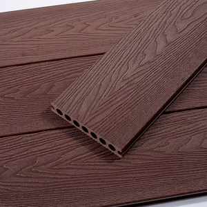 Suelos de <span class=keywords><strong>Exterior</strong></span> de Coextrusión Contemporáneos en Oferta, Suelos de Madera con Vetas 3D, Tarima de WPC, Madera Plástica de <span class=keywords><strong>PVC</strong></span> Lisa Tipo Teca, Moderna para Parques - Product Image 3