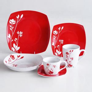 Piatti Quadrati in Ceramica di Alta Qualità, Articoli in Porcellana Classica, Prodotti per la Tavola Molto Richiesti in Turchia - Product Image 2