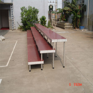 Escenario Portátil Plegable para Coro Móvil, de Aluminio, con Ruedas, para Escuela de <span class=keywords><strong>Canto</strong></span>, Usado, de 18 mm de Grosor, con Soporte para Coro - Product Image 6