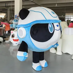 Uyeah Custom Kawaii Capsule Wereldbol Film Panda Karakter Mascotte Kostuum Voor Feest Pluche