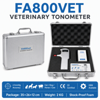 Tonómetro de Rebote Portátil para Uso Veterinario - Modelo FA800 Vet para Gatos, Perros, Caballos, Vacas, Portátil, Manual, Preciso y Rápido