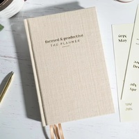 Carnet de Prières Quotidiennes Personnalisé A5 en Lin Rigide – Journal d'Affirmation, de Gratitude et de Soins Personnels – Planificateur de Manifestation – Cahier de Prières Imprimé