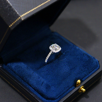 Bague en argent avec diamant de laboratoire et moissanite Madonna pour mariage, sertie en platine, or blanc, or rose, or jaune 18K, 14K, 9K