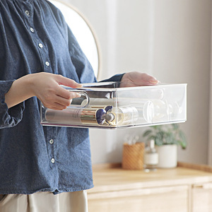 <strong>Wardrobe</strong> Rectangle <strong>Storage</strong> Box Large Capacity Transparent PET <strong>Stackable</strong> Minimalist Design Clothing Underwear Drawer <strong>Storage</strong> - Product Image 4