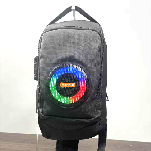 CH-M817 Wireless Shoulder Bag Portable Speaker FM Radio Subwoofer Bass Power Bank Bass Active Big Size Crossbody Bag Speaker