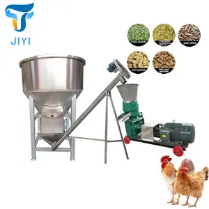 JY makine yeni hayvan yem işleme makinesi verimli 100kg/saat küçük Metal kanatlı hayvan yemi pelet makinesi kanatlı çiftlikleri çiftlikleri