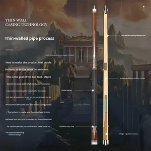 Queue de billard Cuetec Meiz Nine-ball Jaguar en fibre de carbone, technologie noire, avec embout Ball <span class=keywords><strong>Tank</strong></span> <span class=keywords><strong>Zeus</strong></span> Chutec Big Head, 0,1 kg - Product Image 5