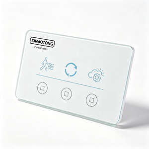 Interruptor Táctil Inteligente OEM Personalizado para el Hogar, Panel de Vidrio de Tres Grupos, Atenuación de Escenas, Sensor de Movimiento, Pantalla Adhesiva Serigrafiada para PC y Mascotas - Product Image 6