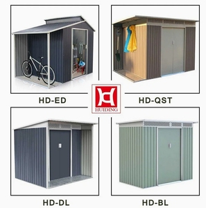 <span class=keywords><strong>Caseta</strong></span> Metálica Multifuncional 2 en 1, Color Gris, con Tragaluz, para Jardín, Almacenamiento de Herramientas - Product Image 6