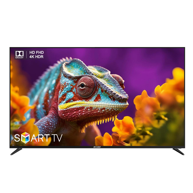 KUAI 65 Inch 4K Ultra HD Smart LED TV WiFi for I Port USB Port VESA Wall Mount Slim Bezel Hotel Hospitality OEM/ODM A+ Grade