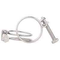 Collier de serrage à double fil en acier inoxydable d'approvisionnement d'usine