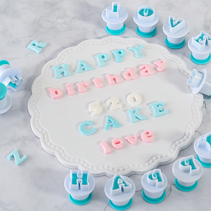 26 cái Khuôn làm bánh trang trí bánh quy cắt số chữ cái in hoa khuôn làm bánh quy - Product Image 5