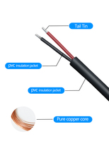 Câble électrique en cuivre Awm 2464 18/24/28AWG OD 3.0mm PVC flexible isolé gainé câble d'alimentation Kebaolong H-1 300V