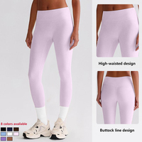 ABX8001+ACK8001 Nouvelle Version Haut de Gamme Ensemble de Yoga Deux Pièces Tendance avec Soutien-Gorge Push-Up et Leggings pour le Sport et le Fitness en Extérieur