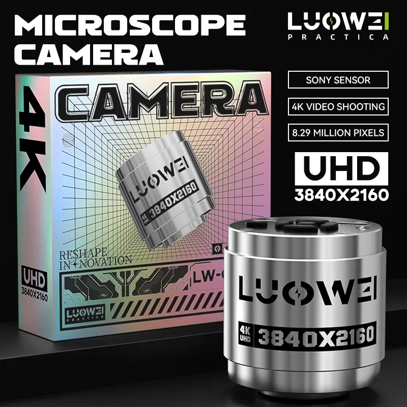 LUOWEI LW-GK40 จริง 4K Ultra HD 1/1.8 CMOS กล้องอุตสาหกรรมกล้องจุลทรรศน์วิดีโอดิจิตอลสําหรับบัดกรีชุดซ่อม PCB