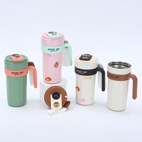 Mug de voyage isotherme intelligent en acier inoxydable de 650 ml avec affichage LED de la température et poignée, idéal pour le café DIY