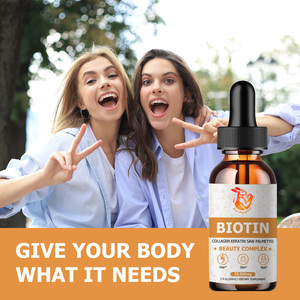 Suplemento de Belleza de Alta Potencia, Gotas Líquidas de Biotina para un Cabello Más Fuerte, Promueve la Salud de la Piel y las Uñas, Gotas de Queratina Hidrolizada - Product Image 4