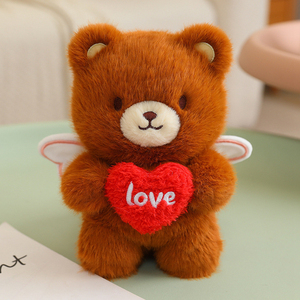 Venta al por mayor de peluche de conejo ángel de 20 cm, juguete de peluche personalizable OEM/ODM, muñeco de oso de peluche, peluche romántico para San Valentín, para niñas, para aliviar el estrés - Product Image 5