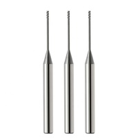 Fraise micro CNC en carbure 1mm-4mm, 2 dents, HRC55/HRC60/HRC65 pour systèmes Imes Icore/Roland, personnalisable ODM/OEM