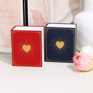 Hot-selling <b>Book</b>-shaped Rose Heart Graphic Romantic Jewelry <b>Box</b> Valentine's Day Surprise Ring Necklace Storage - Product Image 3