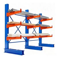 Étagère de stockage cantilever simple face avec bras réglable pour le stockage de profilés longs