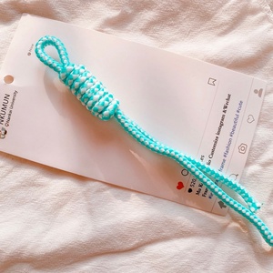 High-Performance Charm <b>Braided</b> Lanyard Keychain Handbag DIY Rope Knot Paracord <b>Accessory</b> Made From Durable Polyester - Product Image 6