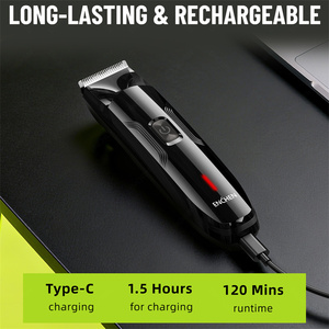 Kit de Recortadora de Vello Corporal Inalámbrica Lavable con Batería de Litio de 600 mAh y Cuchilla de Cerámica Eléctrica para Hombres, Uso en Hoteles, Base de Almacenamiento 120 - Product Image 6