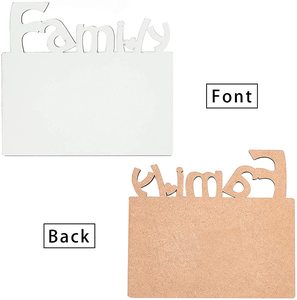 Marco de fotos en blanco <span class=keywords><strong>para</strong></span> sublimación, marco de fotos de tablero duro de MDF, familia <span class=keywords><strong>para</strong></span> prensa de calor incluida, soportes, imagen personalizada DIY de 6x7 pulgadas - Product Image 3